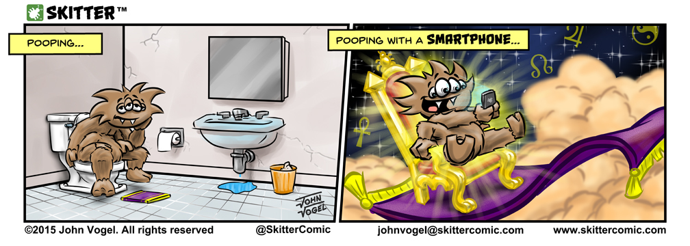 SKITTER - Pooping With A Smartphone