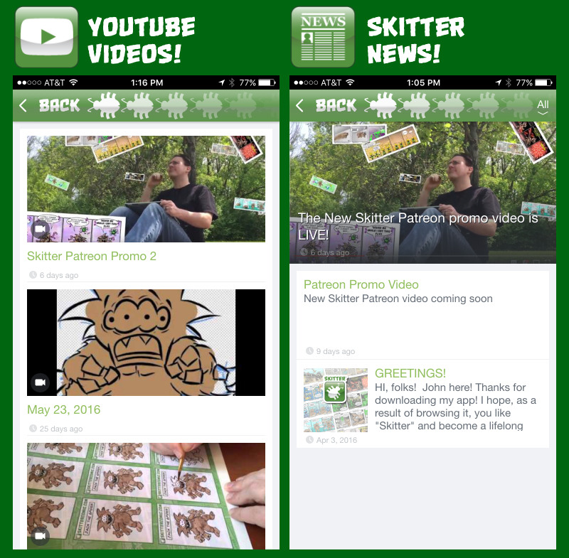 Skiter iPhone App Screen Shots_YOUTUBE